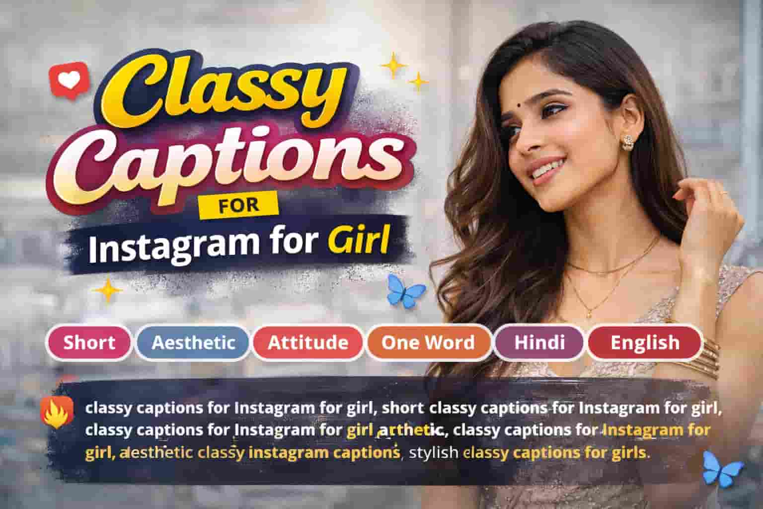 Read more about the article Classy Captions for Instagram for Girl