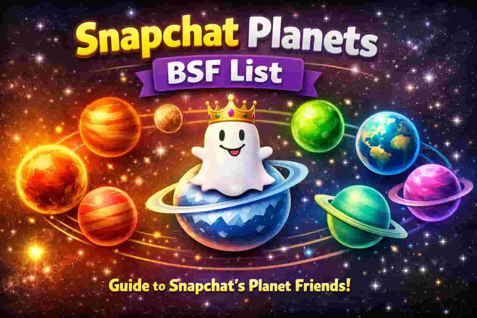 Read more about the article Snapchat Planets BSF List – Snapchat Planets Numbered Order Explained