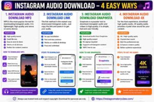 instagram audio download