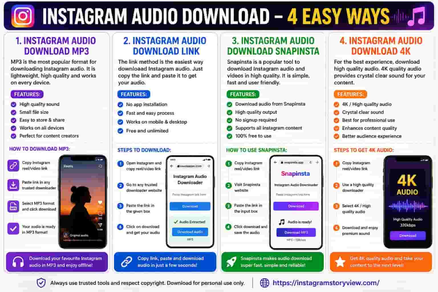 instagram audio download