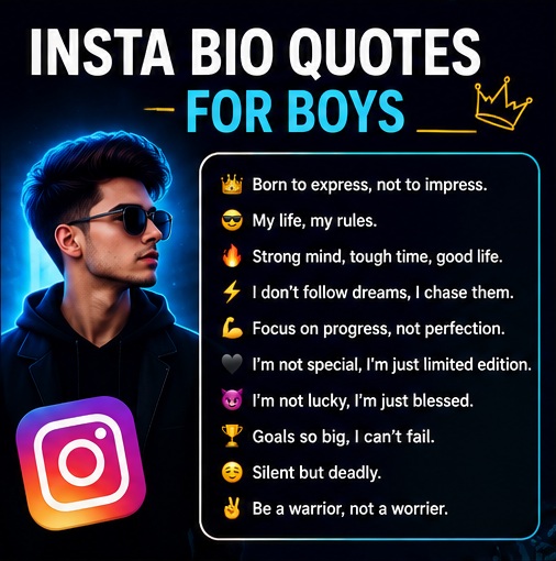 Insta Bio Quotes for Boys