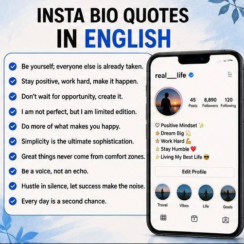 Insta Bio Quotes in English