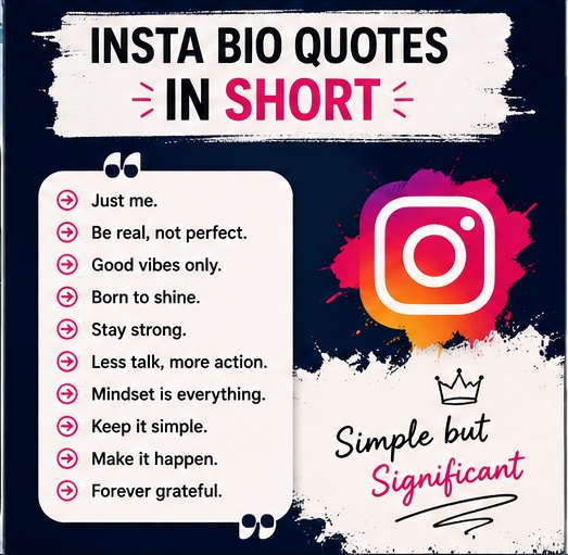 Insta Bio Quotes in Short