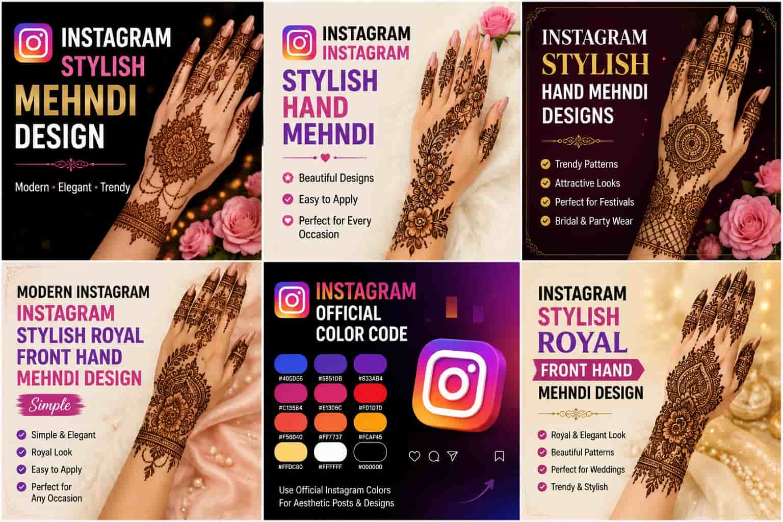 Read more about the article Instagram Stylish Royal Front Hand Mehndi Design