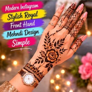Modern Instagram Instagram Stylish Royal Front Hand Mehndi Design Simple