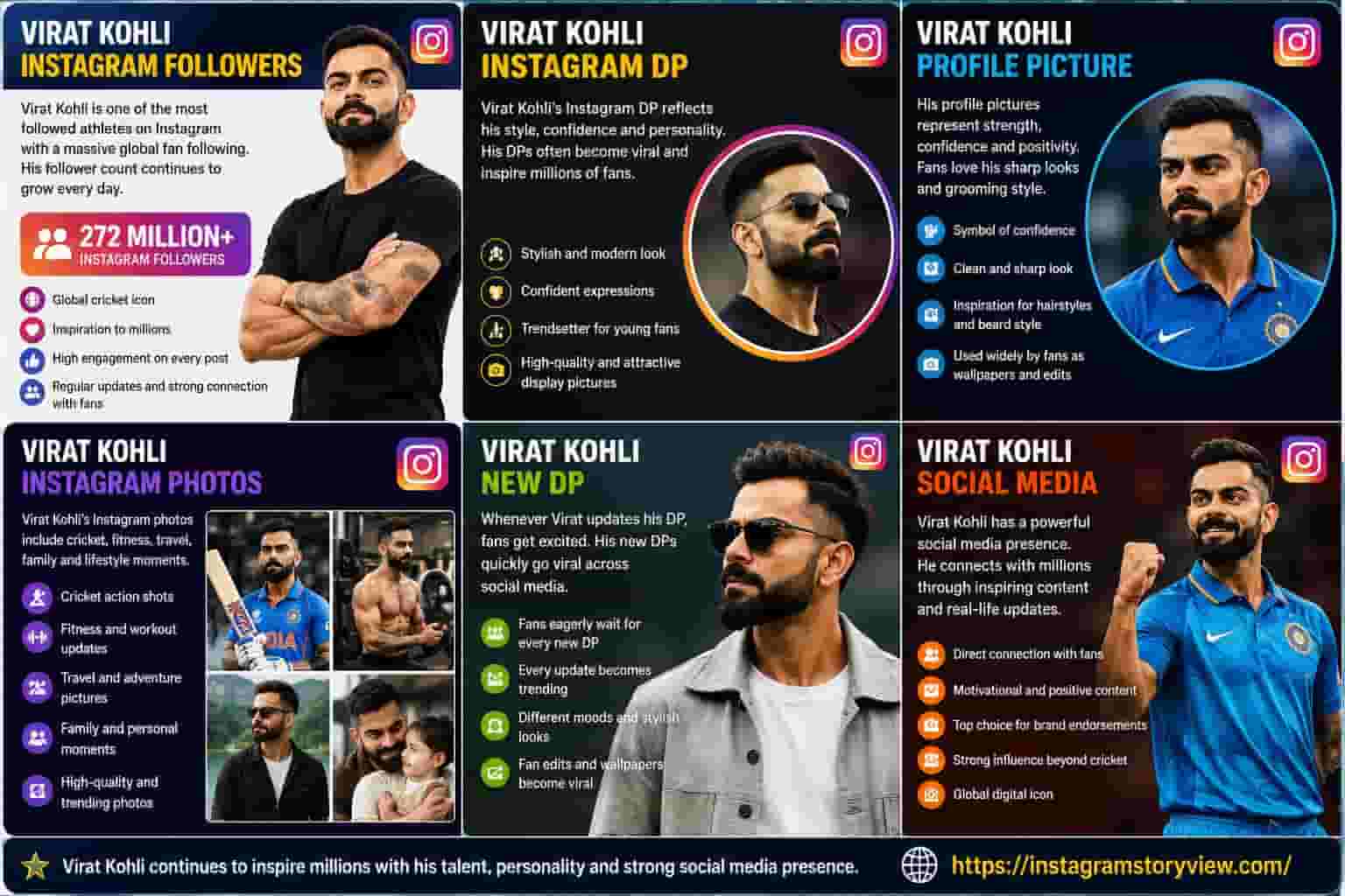 Read more about the article 895+ Virat Kohli Instagram DP | Virat Kohli Instagram followers