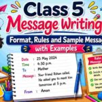 Class 5 Message Writing: Format, Rules and Sample Messages with Examples