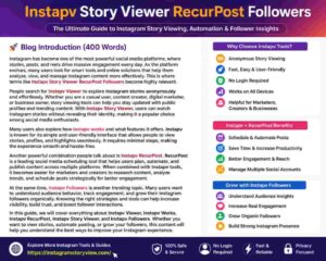 Read more about the article Instapv story viewer recurpost followers